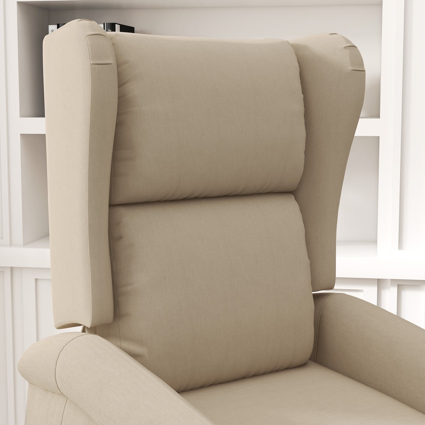 Power Lift Recliner Armchair, Electric Lift Chair for Elderly, Fabric Riser and Reclining Chair with Remote Control