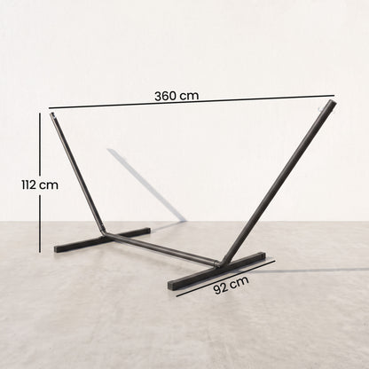 3.6m Extra-long Universal Hammock Stand Metal Frame Garden Camping Picnic Outdoor Patio Replacement – Stand Only