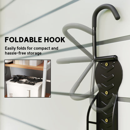 4 Pack Bike Rack, Wall Mounted Bicycle Hanger Hook, Foldable Garage Bike Wall Rack