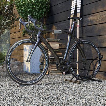 Portable Bike Floor Stand, Freestanding Bike Rack for 16"-29" Kid's/Mountain/Road Bikes Home Garages Use