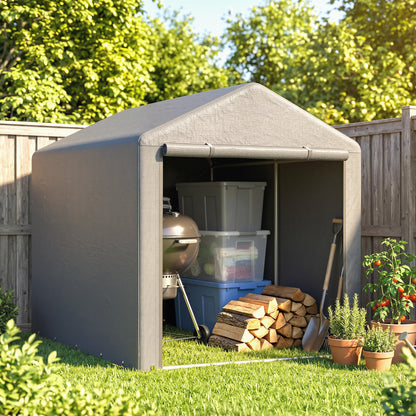 2.2 x 1.6 m Outdoor Storage Tent, with Accessories - Light Grey