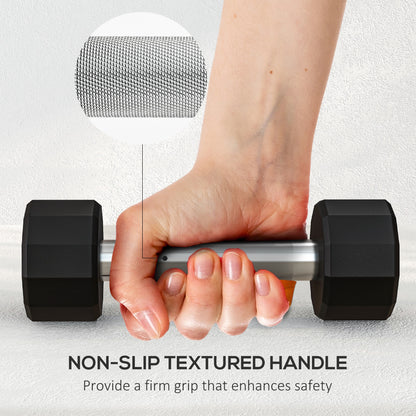 Dumbbells Weights Set with 12-Sided Shape and Non-Slip Grip for Men Women Home Gym Workout, 2 x 2kg