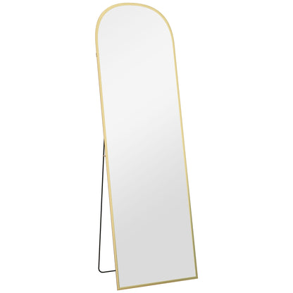 162cm Aluminium Frame Standing Mirror - Gold