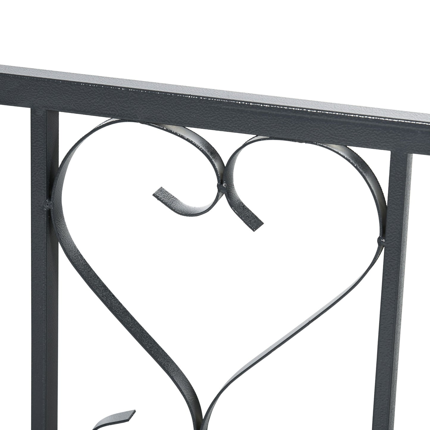 Outdoor Garden Arch with Double Gates, Metal Garden Arbor for Climbing Plants, Roses, Vines, Wedding Arch for Outdoor