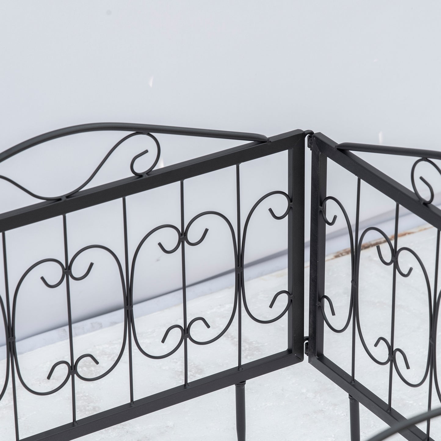 Decorative Garden Fencing, 4PCs Outdoor Picket Fence Panels