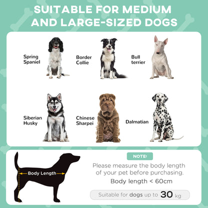Cooling Raised Pet Bed w/ Washable Breathable Mesh, for Medium, Large Dogs, 91 x 76 x 85cm - Light Grey