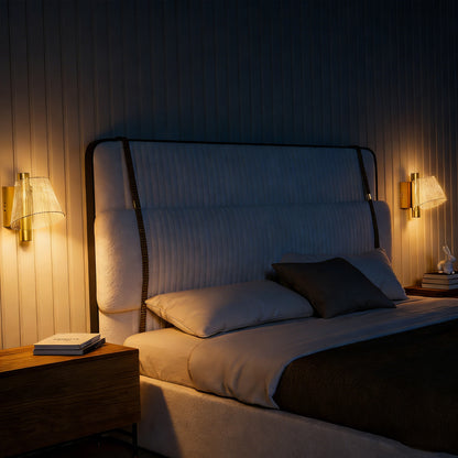 Led Wall Lamp 2 Pack, 5W Modern Indoor Starry Wall Light, Colour Temperature Adjustable 3000K/4000K/6500K, for Bedroom