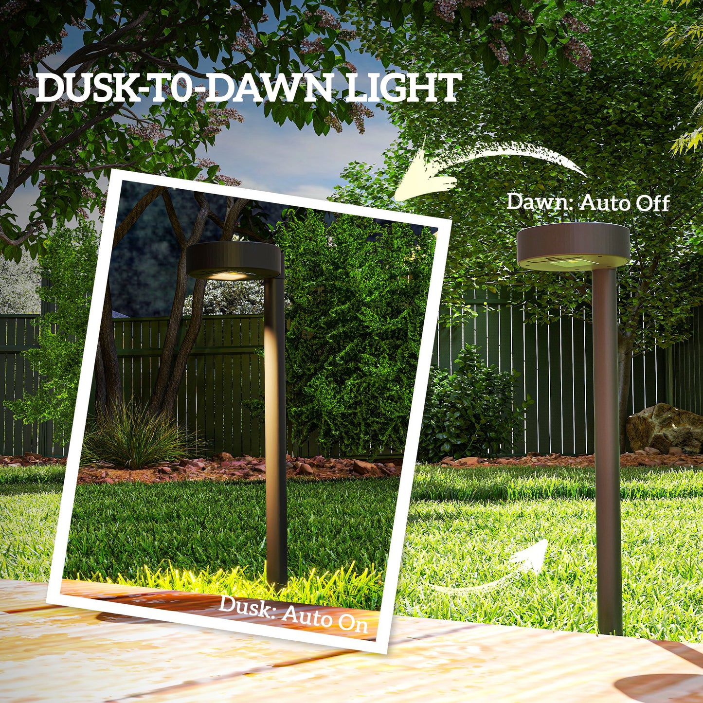 Solar Lights Outdoor Garden Stake 8 Pack Pathway Lighting, Solar Stake Lights with Auto On/Off LED