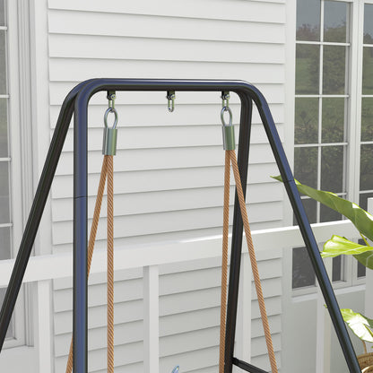 Hammock Chair Stand, Hanging Heavy Duty Metal Frame Hammock Stand for Hanging Hammock Air Porch Swing Chair, Egg Chair, Black