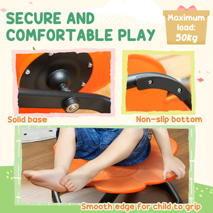 Sensory Spinning Chair for Kids, for Coordination, Balance, Orange