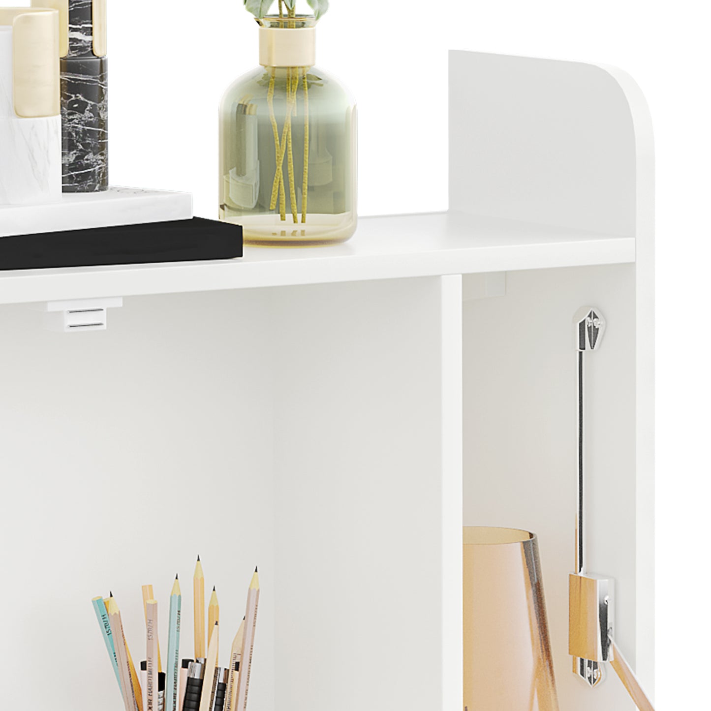 Wall Mounted Table, Drop Leaf Floating Laptop Desk with Space Saving Storage Compartments for Home Office and Study