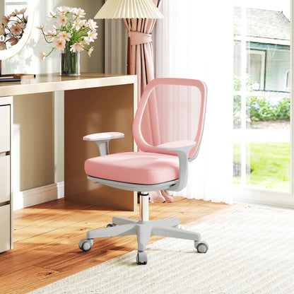 44-56cm Mesh Back Office Chair - Pink
