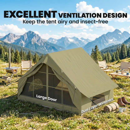 Inflatable Tent Waterproof for Camping Blow Up Tent with Pump Carry Bag for 2-4 Person