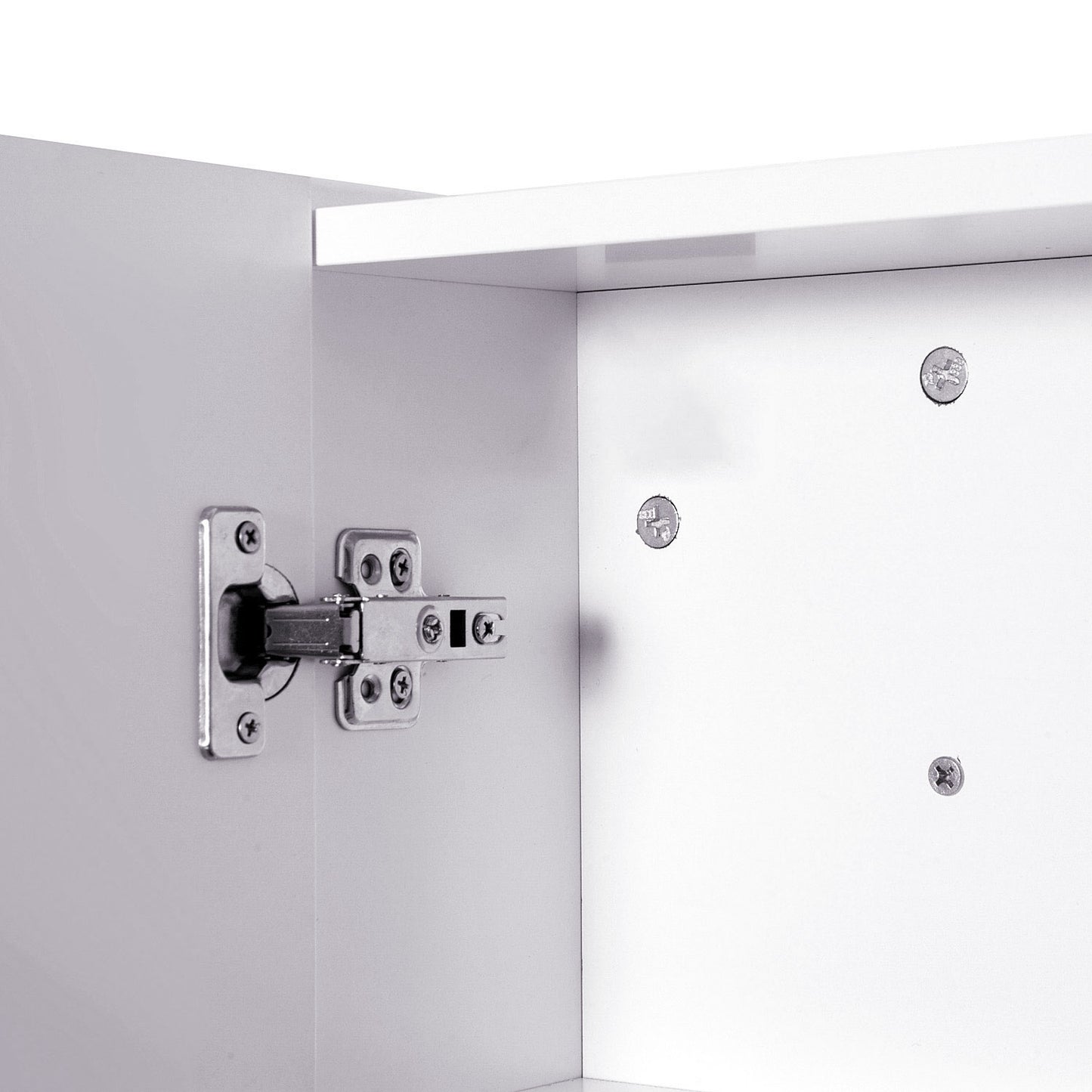 Bathroom Mirror Cabinet, 3-Tier Wall Mount Bathroom Storage Cabinet with Soft-Close Hinges and Adjustable Shelf