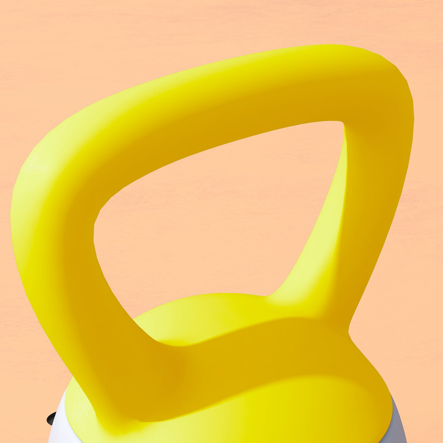 6KG Soft Kettlebell, Kettlebell with Non-Slip Handle for Home Gym, Weight Lifting, Strength Training, Yellow/Grey