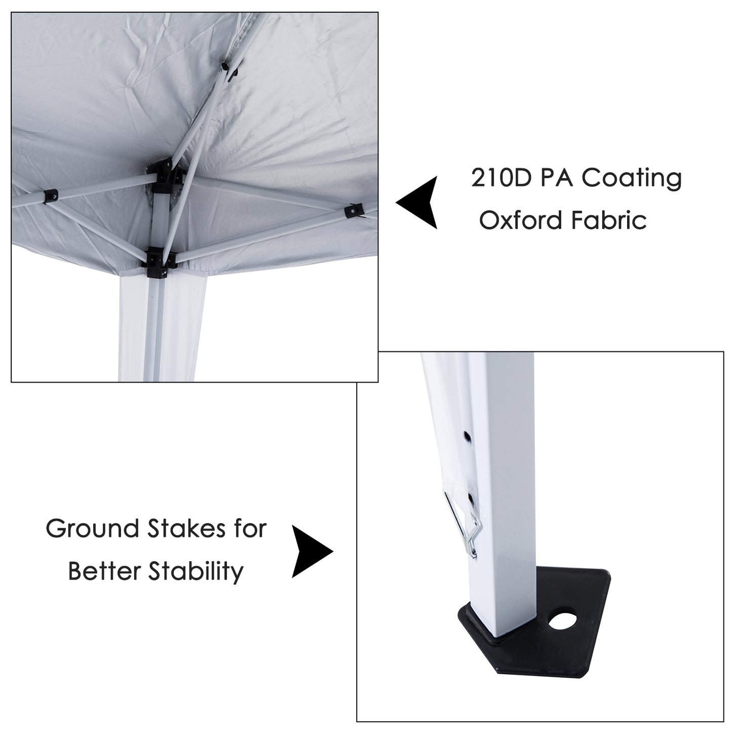 3 M x 3 M Base/ 2.5 M x 2.5 M Top Pop Up Gazebo with Carry Bag
