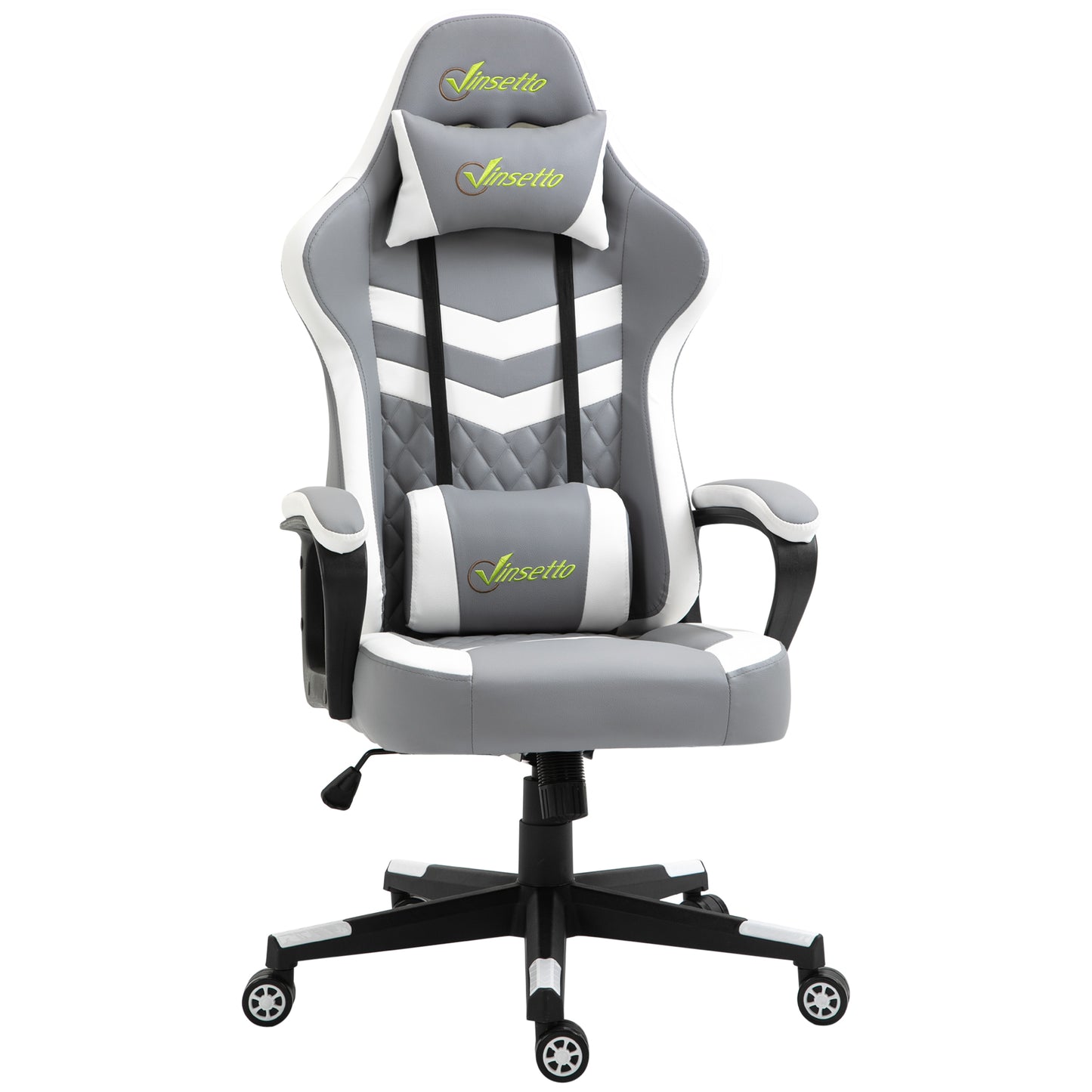 Gaming Chair, Computer Desk Chair with Lumbar Support, Faux Leather Racing Chair