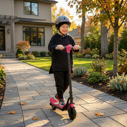 Electric Scooter for Kids, with LED Display, Pink