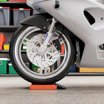 Motorcycle Wheel Cleaning Roller Stand with Aluminium Alloy Frame and Rollers