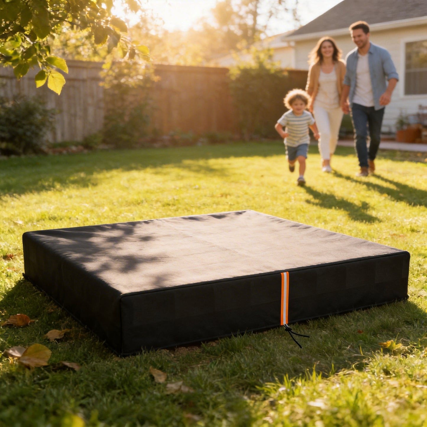 Sandbox Cover, Square Sandpit Cover Waterproof Dustproof UV Protection, Sandbox Canopy with Drawstring and Elastic Band