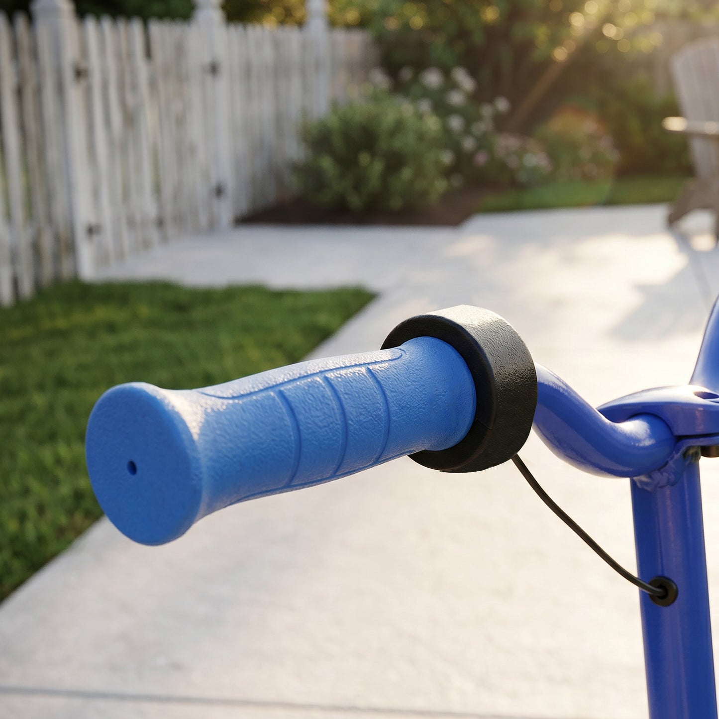 Electric Scooter for Kids 6-14 Years, with Colourful Lights, Blue