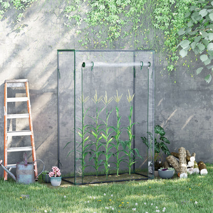 Tomato Greenhouse with Roll-up Door, Mini Greenhouse with PVC Cover, Outdoor Grow House Small Green House for Yard, Balcony