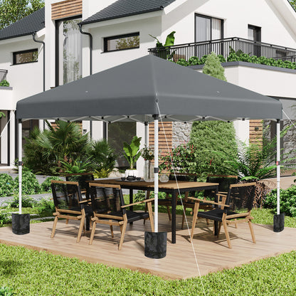 3 x 3 (M) Pop Up Gazebo, UPF 30+ with 2 Sidewalls, Leg Weight Bags and Wheeled Bag