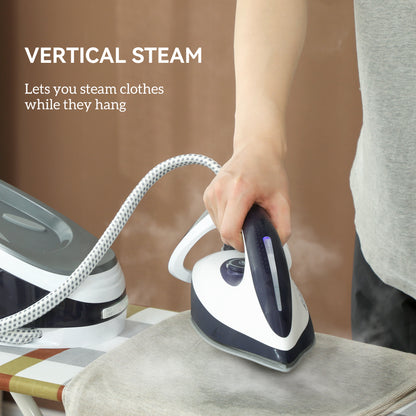 Steam Generator Iron, Energy-Saving, Self-Cleaning, Powerful Vertical Steam, Automatic Shut-Off, Ceramic Non-stick Soleplate