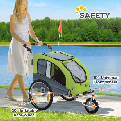 Dog Bike Trailer Pet Stroller Cart Carrier for Bicycle 360° Rotatable