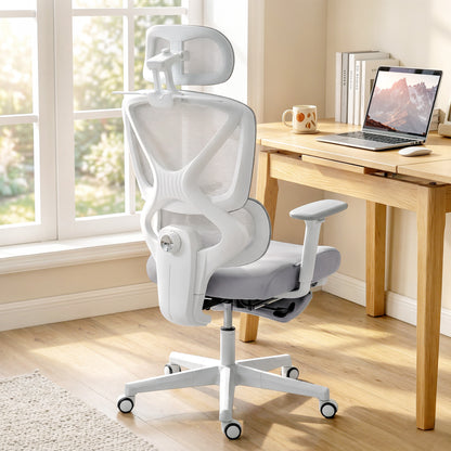 Ergonomic and Adjustable Office Chair - Grey
