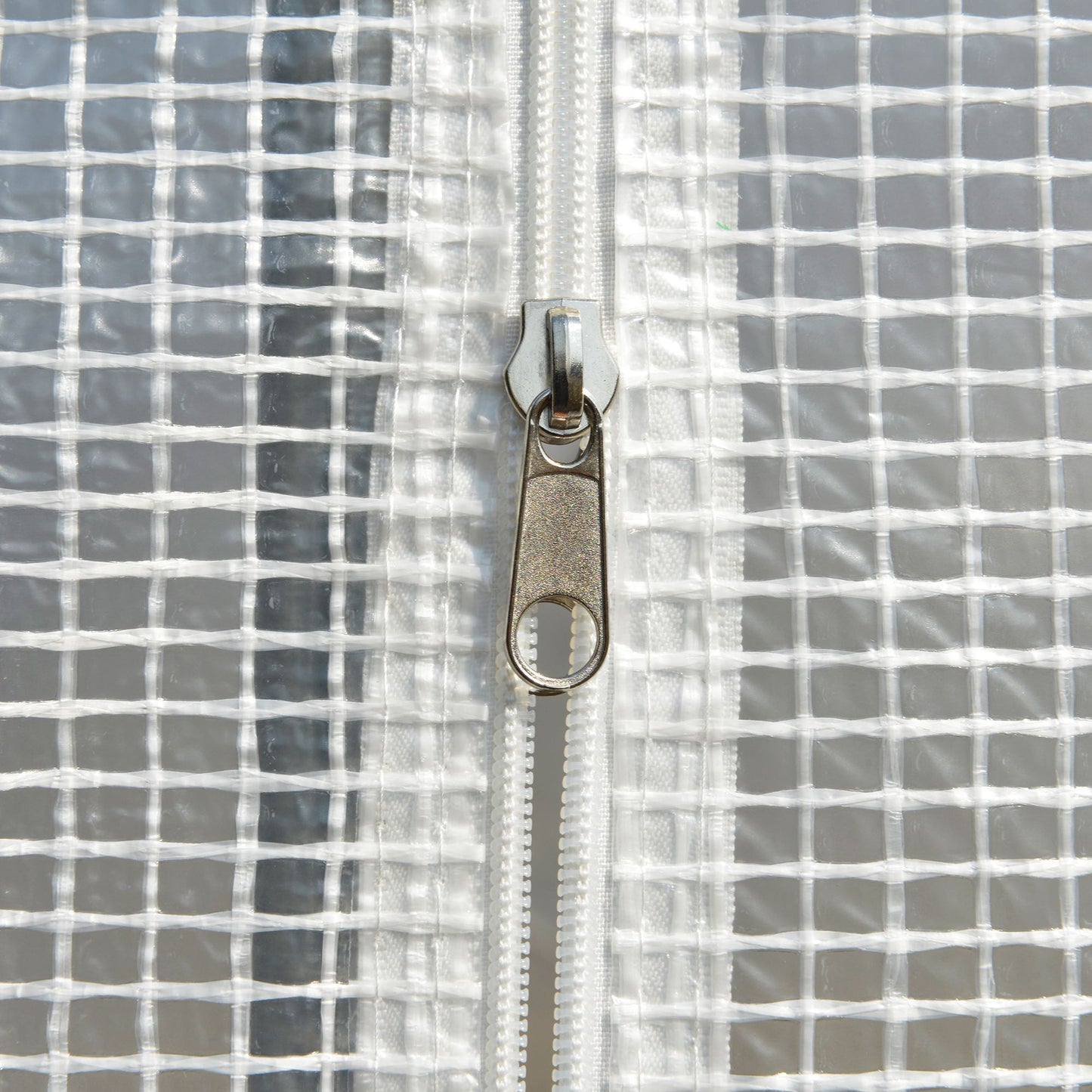 Walk-in Polytunnel Greenhouse Green House with Roll-up Sidewalls, UV-resistant PE Cover, 3 x 2 x 2m, White