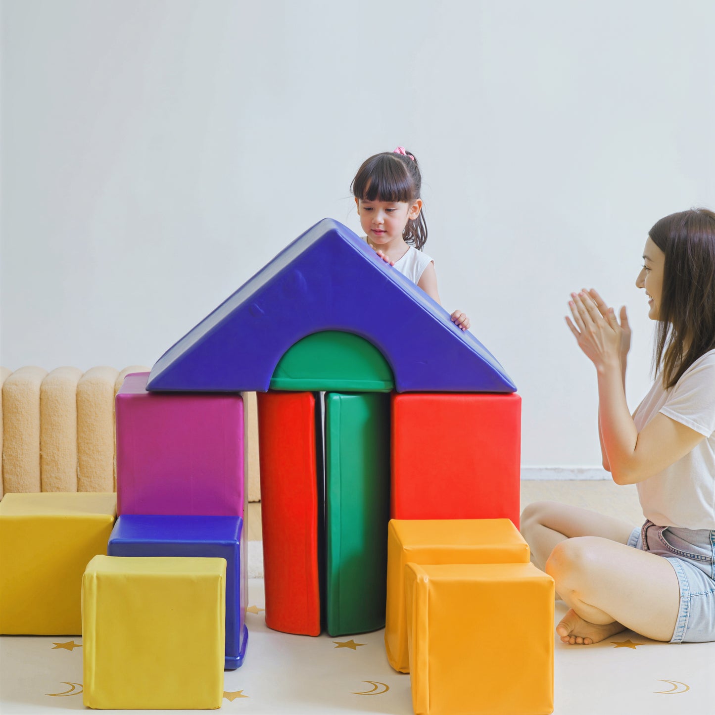 11-Piece Kids Soft Play Set, Foam Block, Toys for Climbing, Crawling, Multicoloured