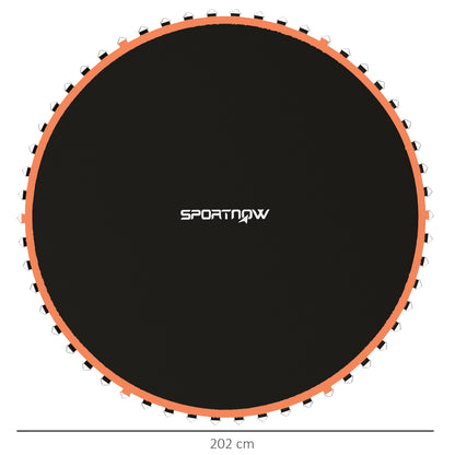 Trampoline Replacement Mat with Spring Pull Tool, 42 V-Hooks, for 8ft Trampoline using 14cm Springs, Orange