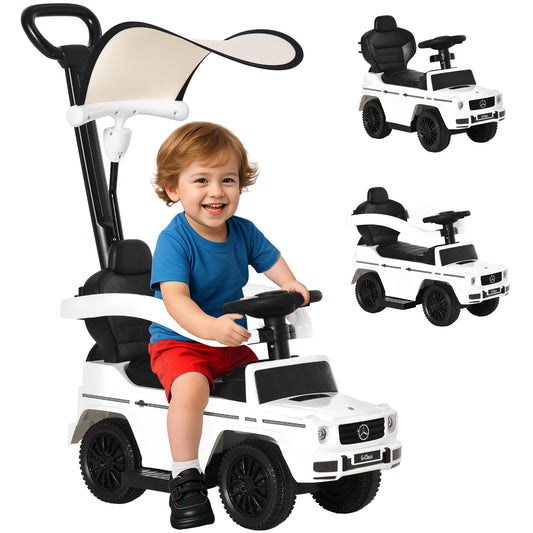 3 in 1 Kids Children Ride on Push Car Toddler Sliding Car G350 Licensed Walker Foot to Floor Slider Push-Along with Horn Stee