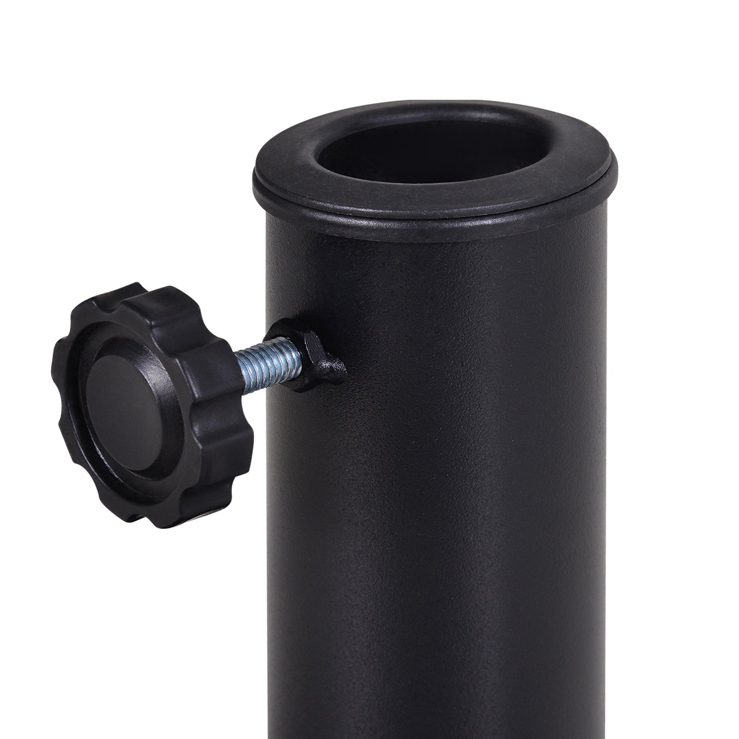 9kg Resin Parasol Base, Half Round Umbrella Stand with Floral Design for Garden, Outdoor, Suitable Umbrella Rod: Ø3.8cm
