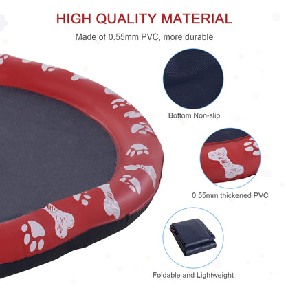 Dog Splash Pad, Pet Sprinkler Mat, Non-Slip Dog Paddling Pool