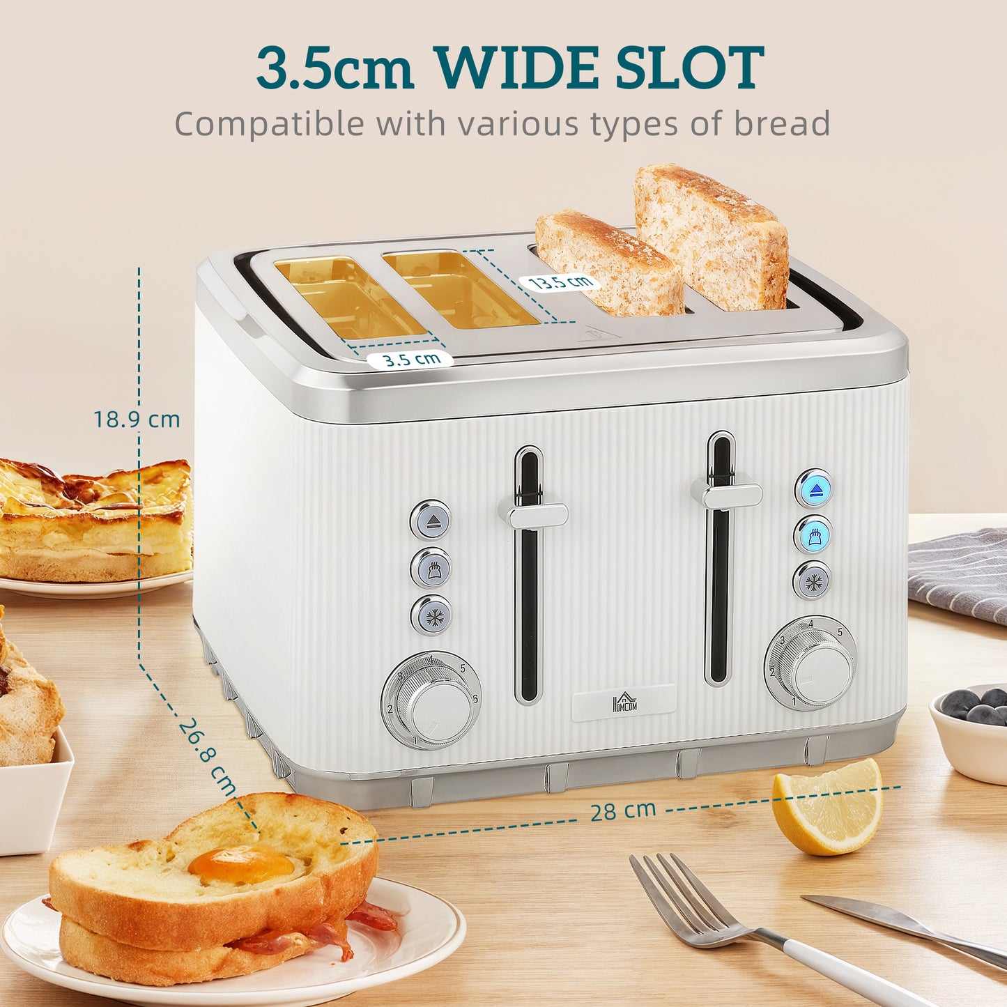 Electric Stainless Steel Kettle and Toaster Set, 3000W 1.7L UK Strix Thermostat Fast Boil Kettle w/ Limescale Filter