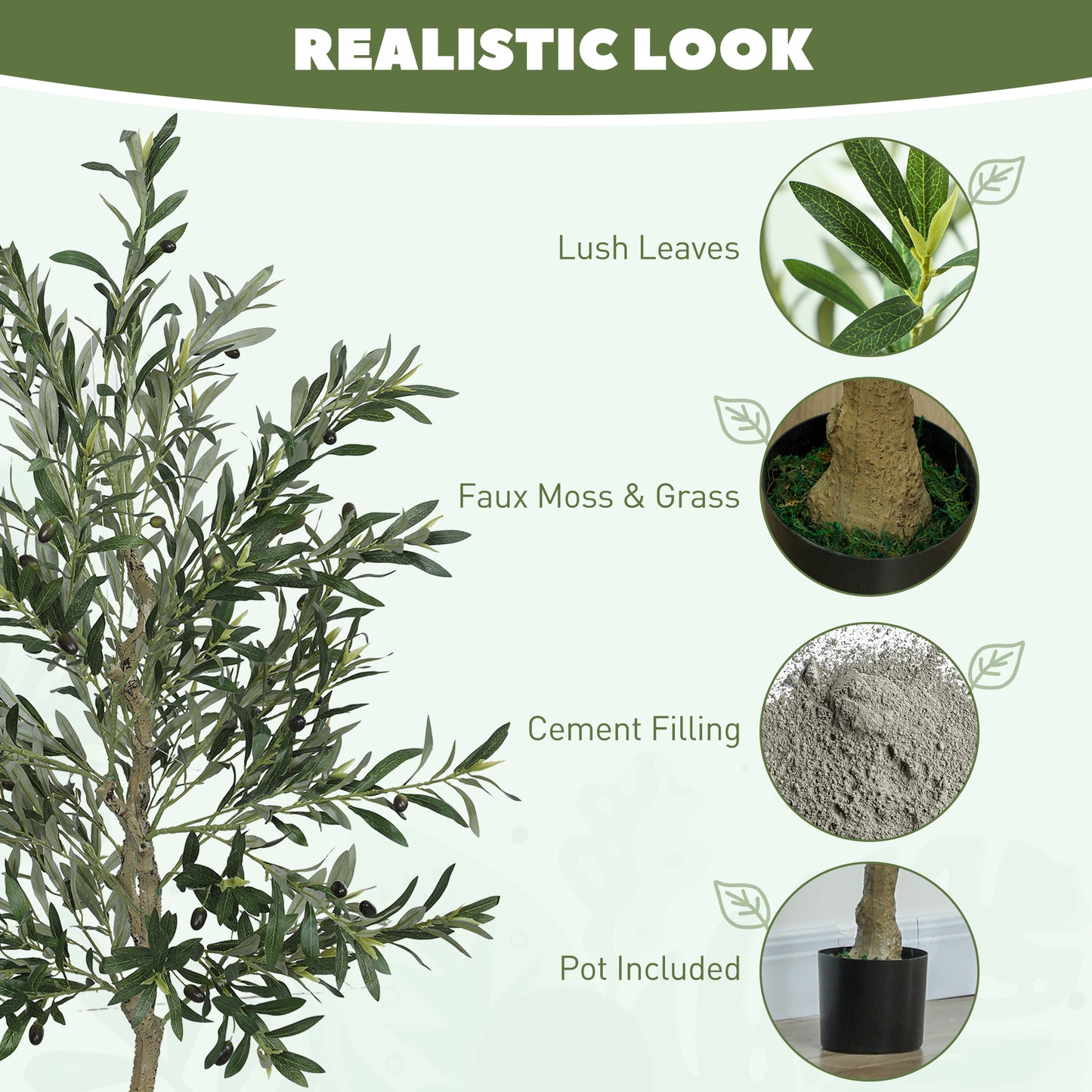 Silk Leaf Artificial Olive Trees