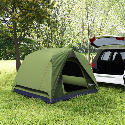 3-4 Person Camping Tent, Easy Set Up Waterproof Dome Tent with Sewn-in Groundsheet, Mesh Windows