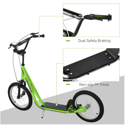Kick Scooters for Kids with Adjustable Height, Anti-Slip Deck, Dual Brakes, Rubber Tyres