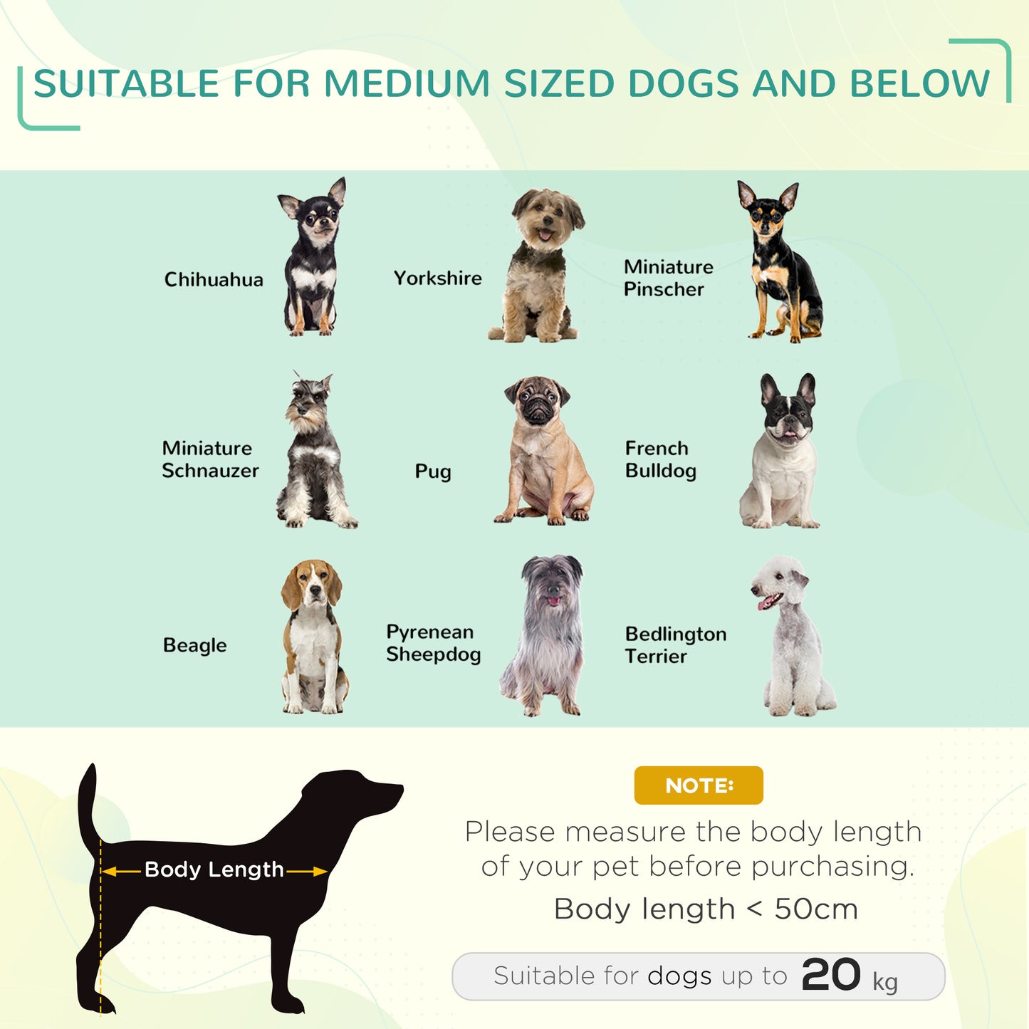Raised Dog Bed, Lightweight Cat Elevated Lifted Portable w/ Breathable Mesh