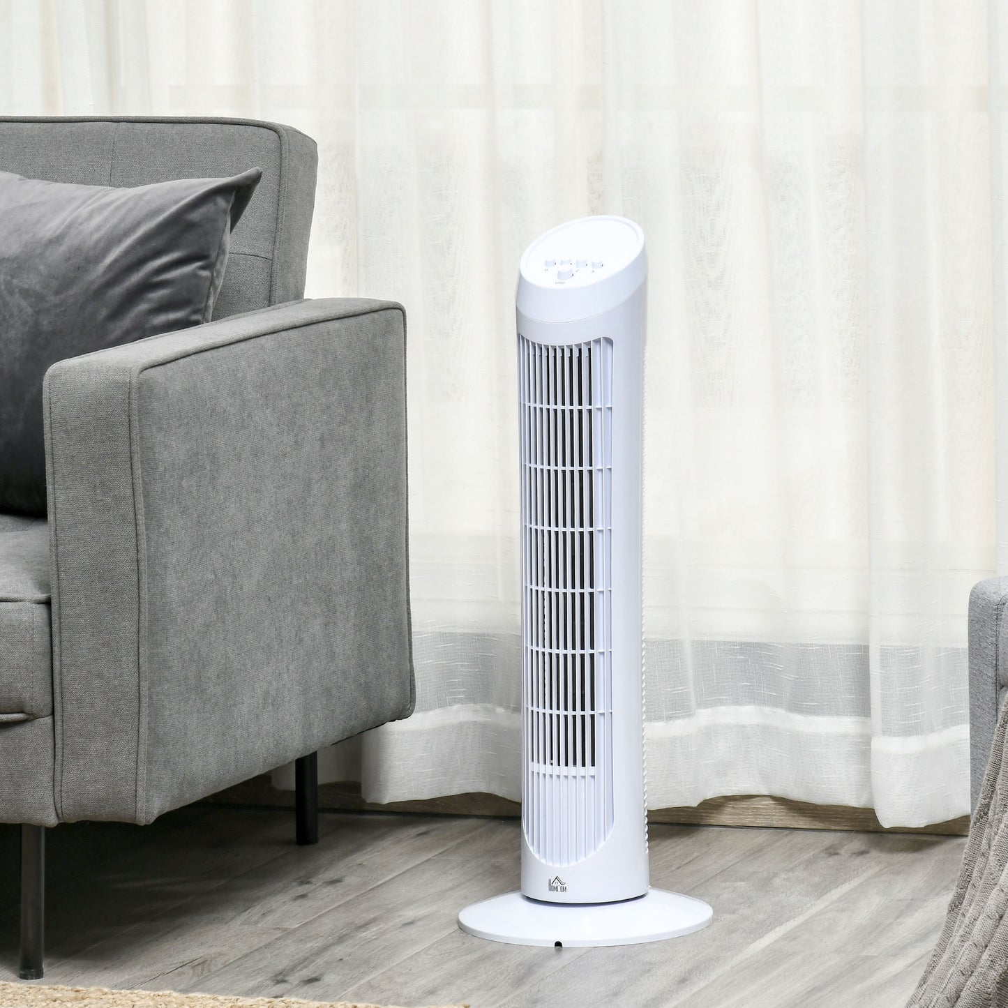 Tower Fan for Bedroom Cooling, 30 Inch Electric 70° Oscillating Fan with 3 Speed Settings