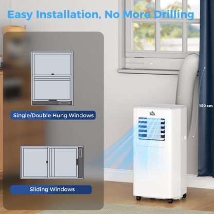 5000 BTU Portable Air Conditioner, 4-in-1 Air Conditioning Unit, Dehumidifier, Cooling, Fan, Sleep Mode, with Remote Control