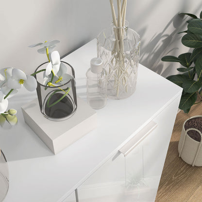 Five-Shelf Shoe Storage Cupboard - White