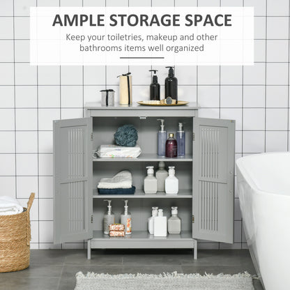 Modern Bathroom Floor Cabinet - Grey