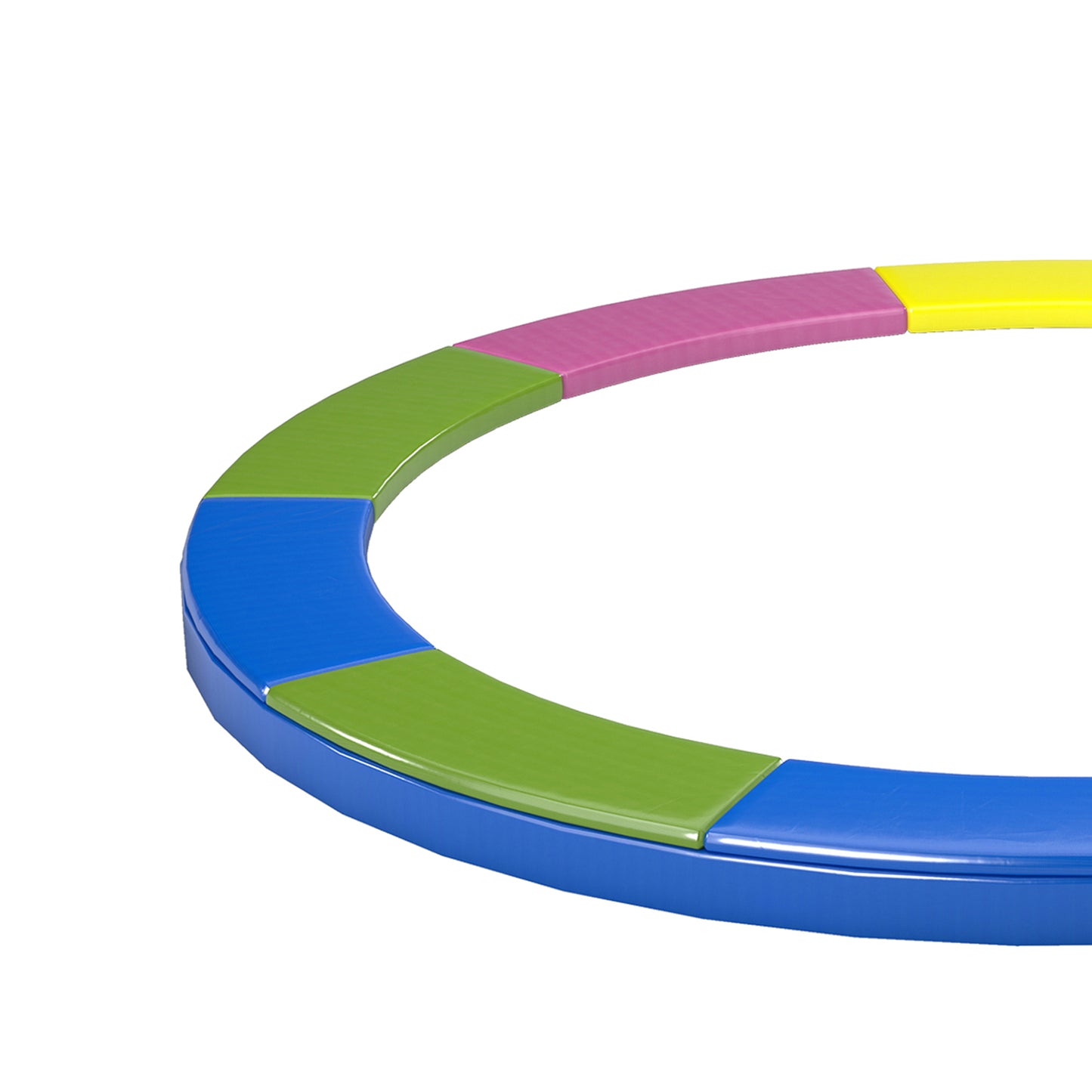10FT Trampoline Spring Cover, Plastic Trampoline Pad Replacement with Elastic Cord, Waterproof