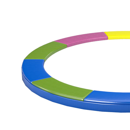 10FT Trampoline Spring Cover, Plastic Trampoline Pad Replacement with Elastic Cord, Waterproof