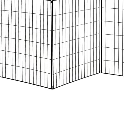 Garden Decorative Fence 4 Panels 44in x 12ft Metal Wire Landscape Border Edging