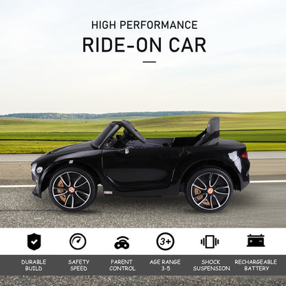 Bentley GT Licensed 12V Electric Car for Kids, Kid's Electric Ride on with Remote Control, Ride on Car with LED Lights