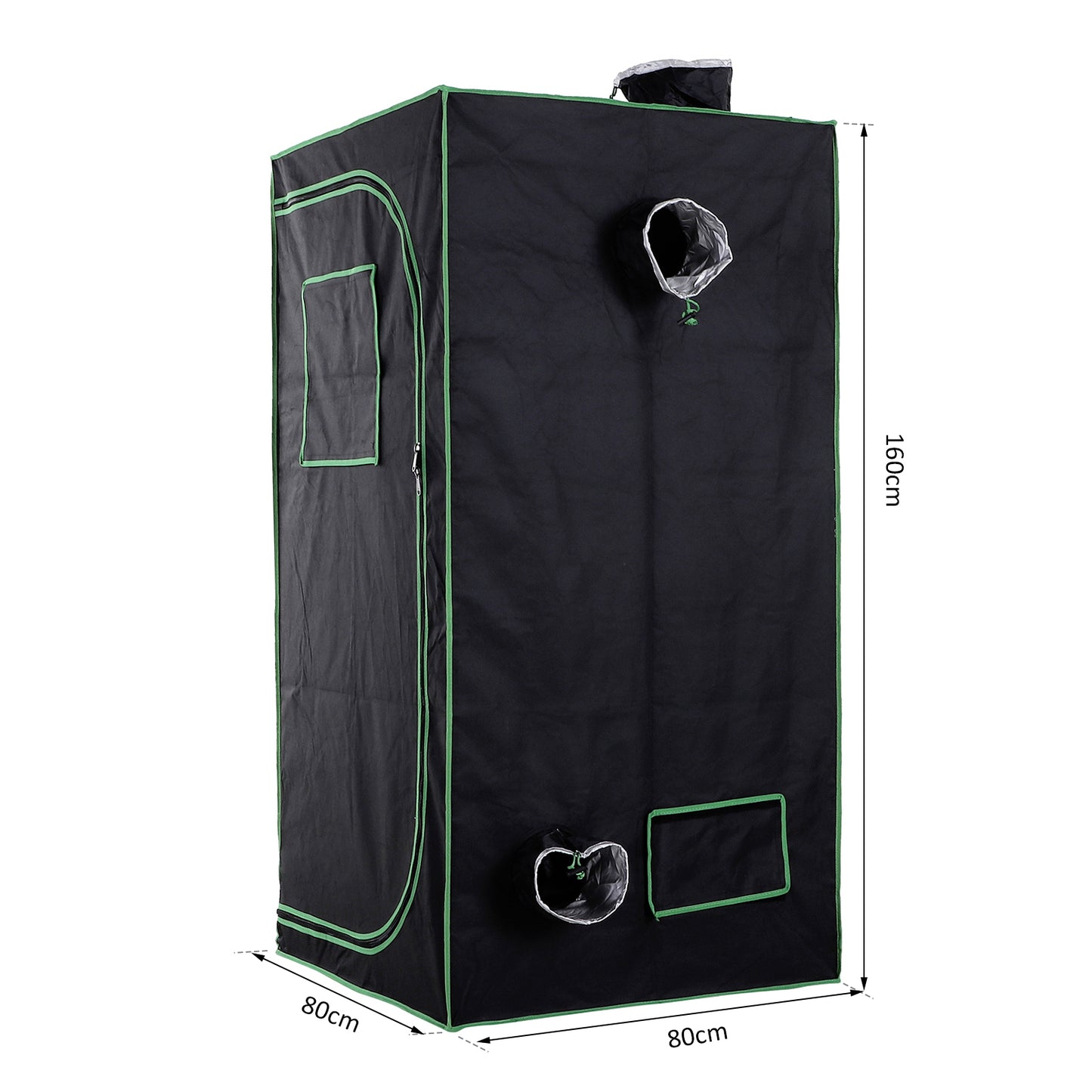 Grow Tent Reflective Mylar Hydroponic with Adjustable Vents and Floor Tray for Indoor Plant Growing